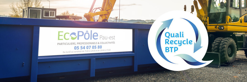 En 2023, l’Ecopôle est certifié QualiRecycle BTP